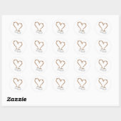 Ronde stickers " ochtendkoffie " (Vel)