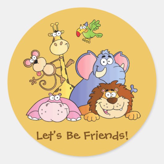 Ronde Stickers—Oerwouden Ronde Sticker (Voorkant)