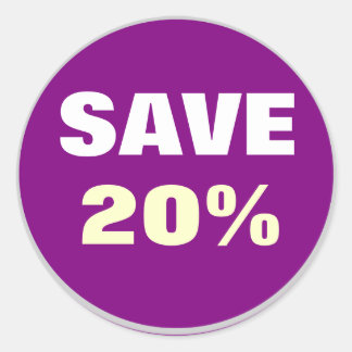 Ronde stickers opslaan