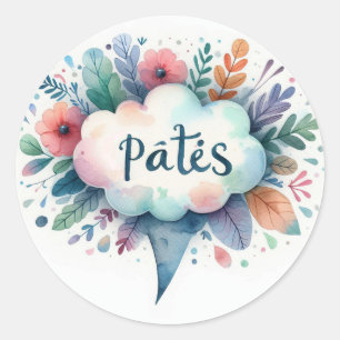 Ronde stickers (Pasen)