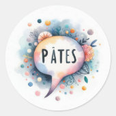 Ronde stickers (pasta's) (Voorkant)