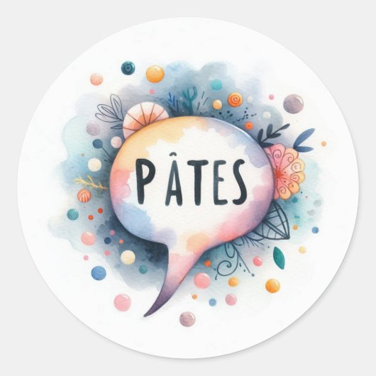 Ronde stickers (pasta's) (Voorkant)