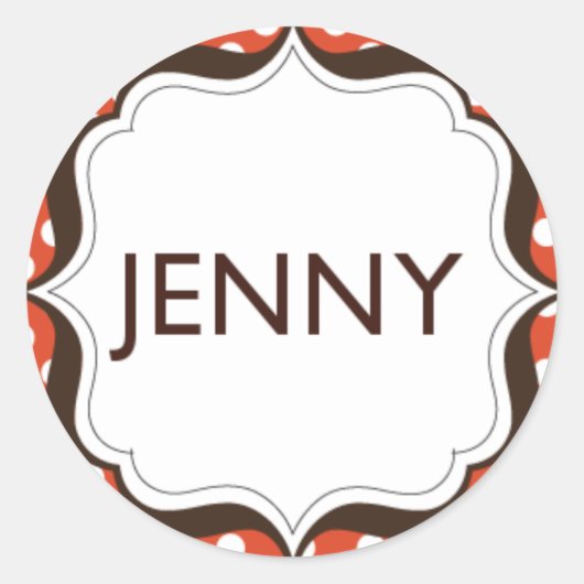 Ronde Stickers - volledige bloeding (Voorkant)