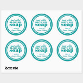Ronde Stip Frame Handgemaakte Zeep Label Sjabloon (Vel)