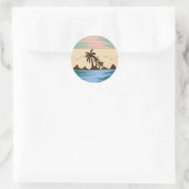 RONDE STRAND ILLUSTRATIE STICKER (Tas)