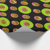 Ronde Sylinders Leuk Popping Cheer Cadeaupapier (Hoek)