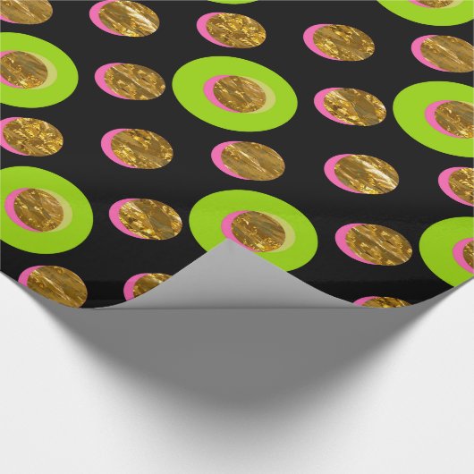 Ronde Sylinders Leuk Popping Cheer Cadeaupapier (Hoek)