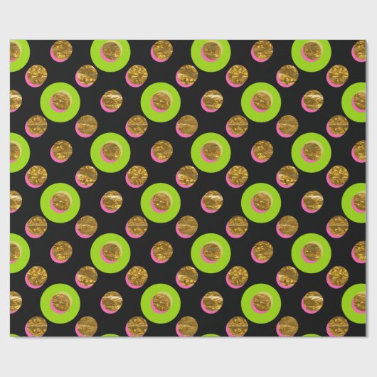 Ronde Sylinders Leuk Popping Cheer Cadeaupapier (Vlak)