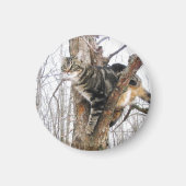 Ronde tablet Cat Magnet (Voorkant)