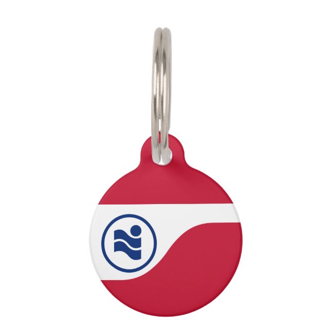 Ronde tag huisdierpenning (Voorkant)