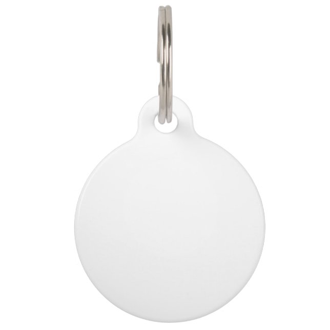 Ronde tag huisdierpenning (Voorkant)