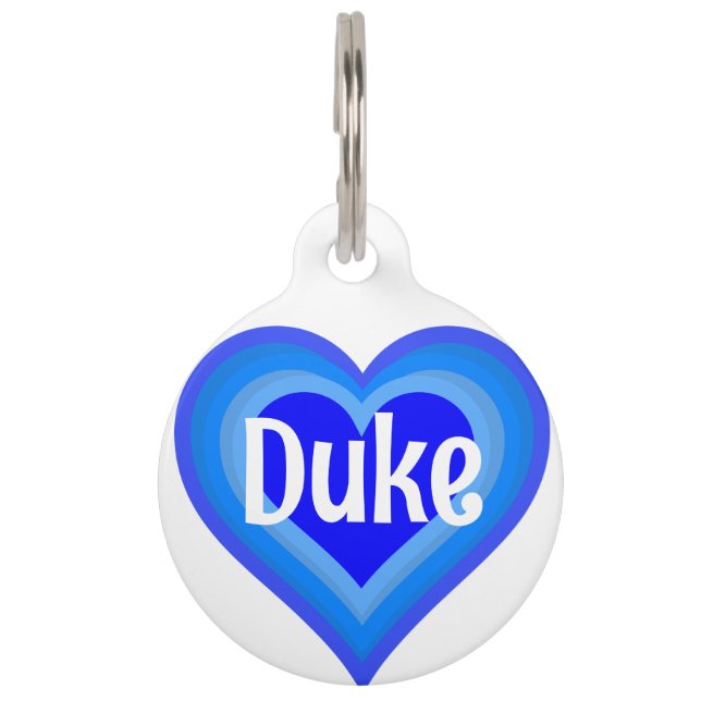 Ronde tag huisdierpenning (Voorkant)