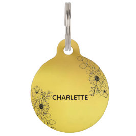 Ronde tag huisdierpenning