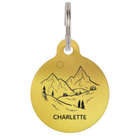 Ronde tag huisdierpenning