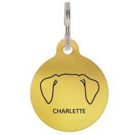 Ronde tag huisdierpenning