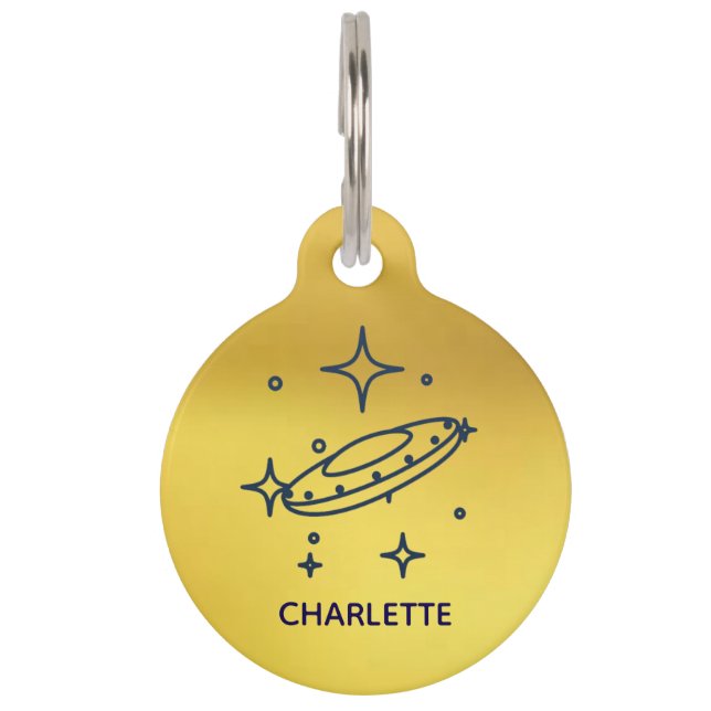 Ronde tag huisdierpenning (Voorkant)