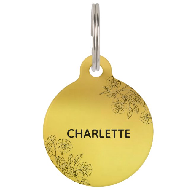 Ronde tag huisdierpenning (Voorkant)