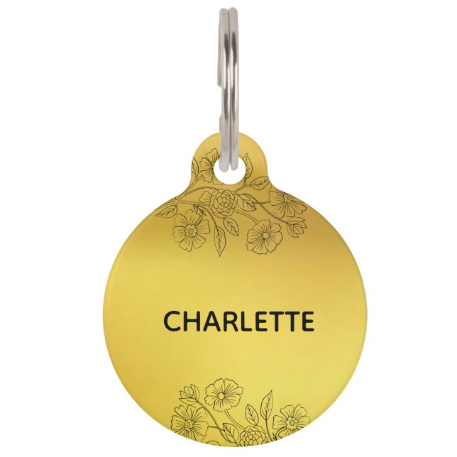 Ronde tag huisdierpenning (Voorkant)