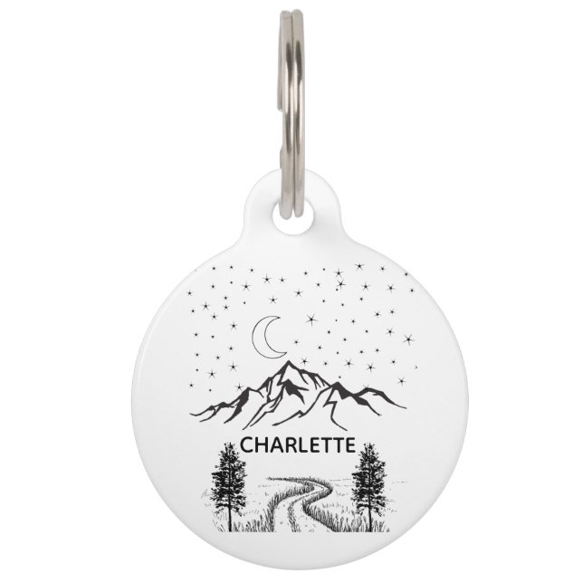 Ronde tag huisdierpenning (Voorkant)