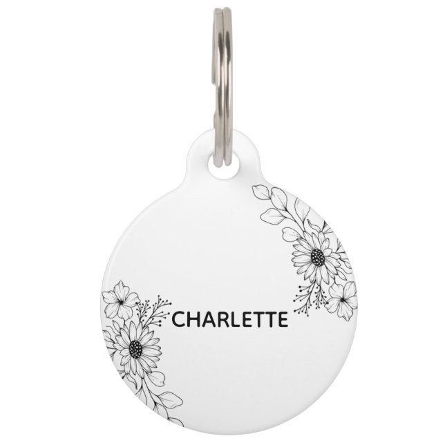 Ronde tag huisdierpenning (Voorkant)