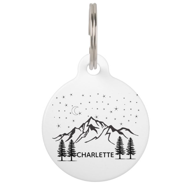 Ronde tag huisdierpenning (Voorkant)