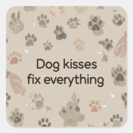 Ronde tag vierkante sticker