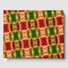 Ronde tekening genereert rode, groene en gouden vo gastenboek