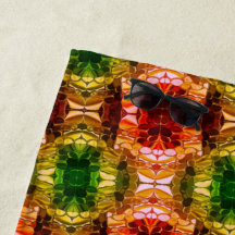 Ronde tekening genereert rode, groene en gouden vo