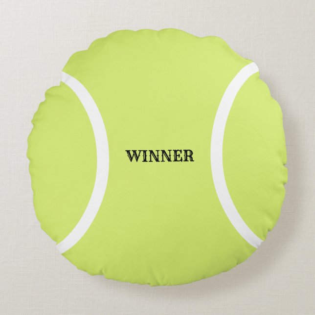 Ronde Tennisbal Kussen (Voorkant)