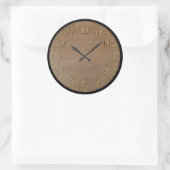 Ronde Too-It Achterwaartse Klok Kijk Ronde Sticker (Tas)