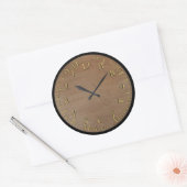 Ronde Too-It Achterwaartse Klok Kijk Sticker (Envelop)