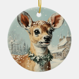 Ronde trendy lagen, Xmas Keramisch Ornament