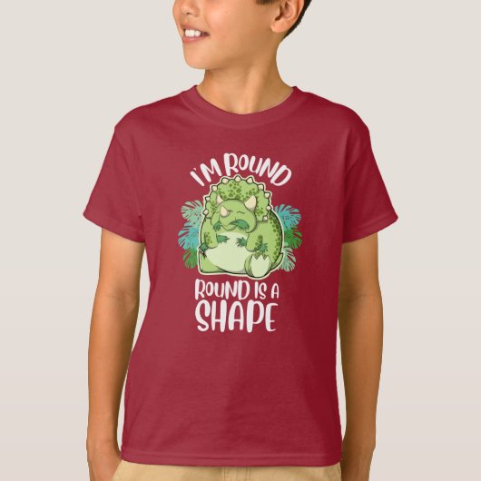 Ronde Triceratops T-shirt (Voorkant)