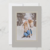 Ronde Tropische kerstblauwe foliage Foto Lijst (Achterkant)