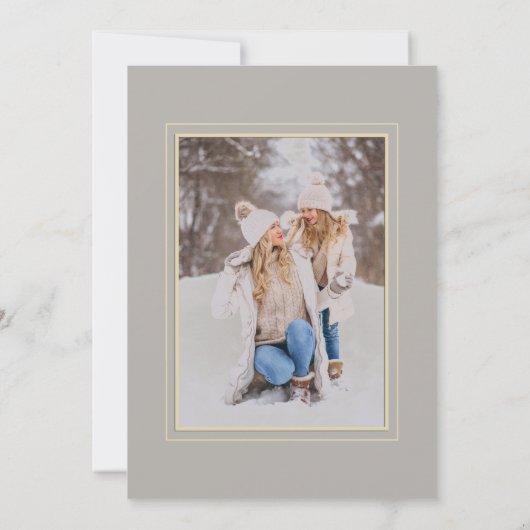 Ronde Tropische kerstblauwe foliage Foto Lijst (Achterkant)