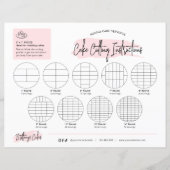 Ronde trouwtaart snijhulpen Roze logo (Voorkant)