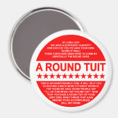 Ronde Tuit Fridge Magnet (Voorkant / Achterkant)
