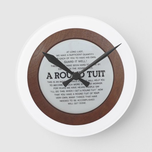 Ronde Tuit-kast Klok (Voorkant)