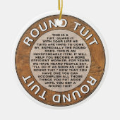 Ronde Tuit Keramisch Ornament (Voorkant)