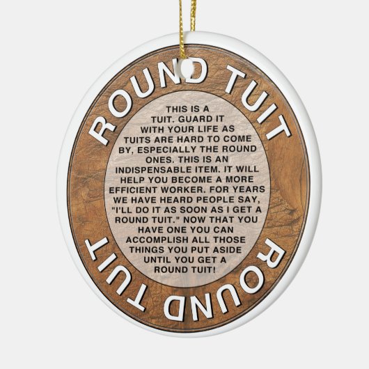 Ronde Tuit Keramisch Ornament (Links)