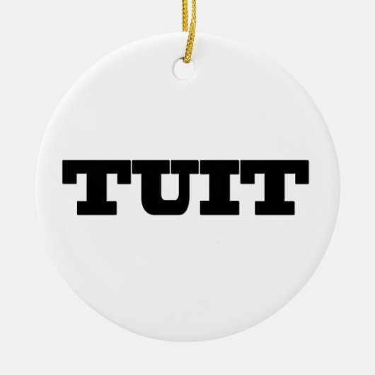 Ronde Tuit Keramisch Ornament (Voorkant)