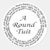 Ronde Tuit Ronde Sticker (Voorkant)