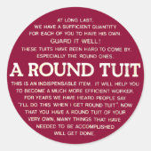 Ronde Tuit Ronde Sticker (Voorkant)