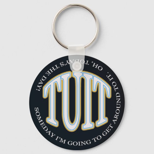 Ronde TUIT Sleutelhanger (Voorkant)