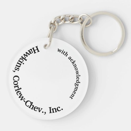 Ronde TUIT Sleutelhanger (Achterkant)