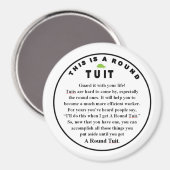 RONDE TUIT stick aan Magneet (Voorkant / Achterkant)