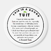 RONDE TUIT stick aan Magneet (Voorkant)