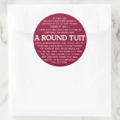 Ronde Tuit Sticker (Tas)