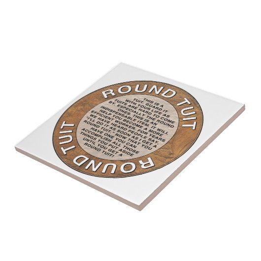 Ronde Tuit Tegeltje (Zijkant)