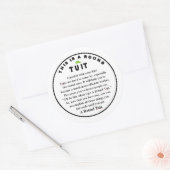 RONDE TUIT versieren (6 tellen) Sticker (Envelop)